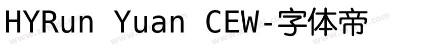 HYRun Yuan CEW字体转换
